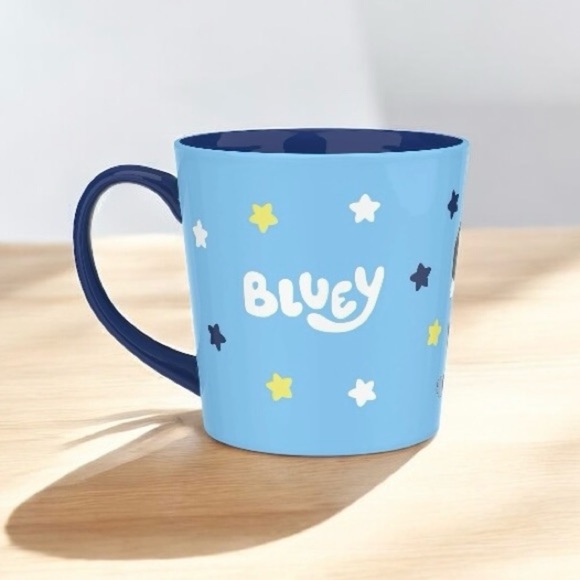 1 Bluey Mug, Blue with Bluey’s Family, 15 oz - Picture 3 of 10